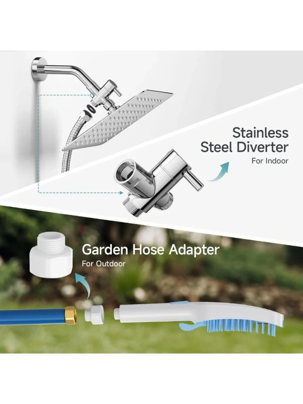 Adjustable Dog Shower Attachment - 4 Settings for Easy Bathing & Grooming